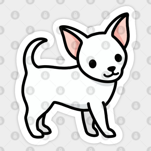 Chihuahua Sticker by littlemandyart